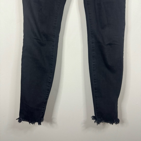 Madewell Tall 9" High-Rise Skinny Jeans Berkeley Black Button Fly Size 27 T Long - Picture 13 of 13